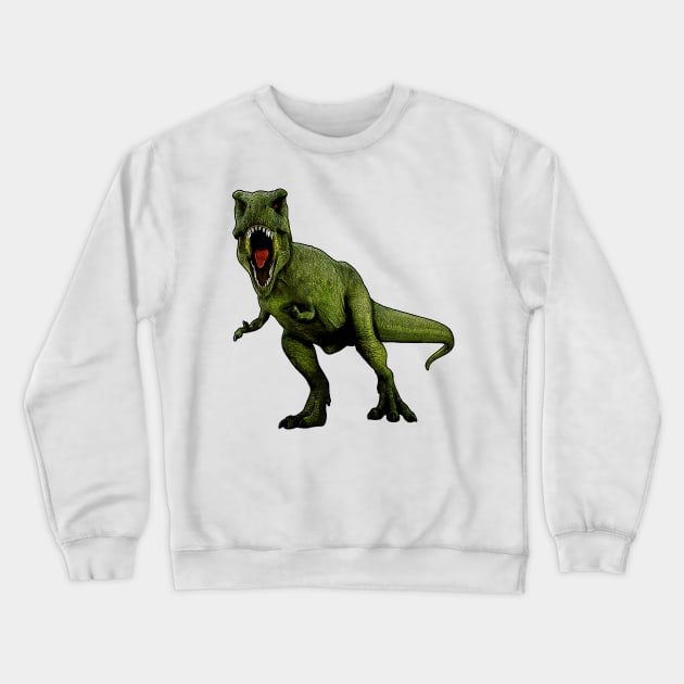 Dinosaurus T-Rex Crewneck Sweatshirt by valentinahramov